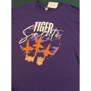 Clemson University Tigers Lacrosse Military Appreciation XL Salute ACC Camo NCAA